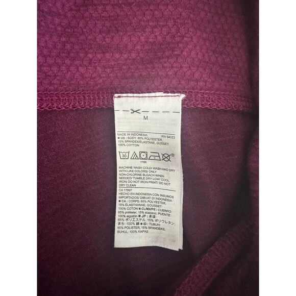 Old Navy Active Go Dry Fitted Women's Leggings Burgundy Sz M - Picture 4 of 8